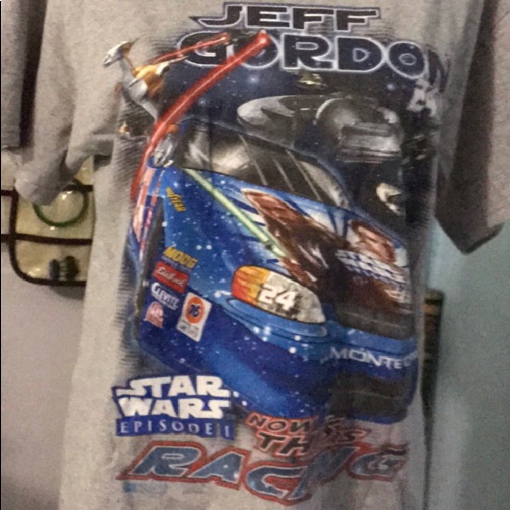 Rare 1990’s STAR WARS EPISODE I Jeff Gordon Shirt